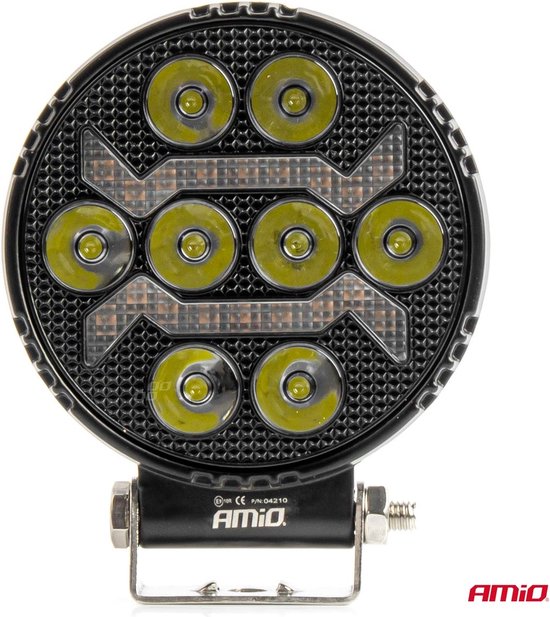 AMiO AWL69 LED Werkverlichting 54W 6500K 10000lm 9-36V - IP67 SPOT Verlichting Rond