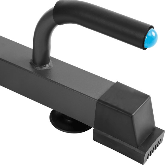 Rebel Active Multifunctioneel Pull Up Station en Krachtstation - Hoogteverstelling - Fitnessapparatuur Dip Station Verstelbaar 130kg - Zwart