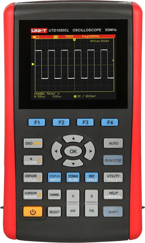 UNI-T UTD1050CL - Oscilloscoop - 50 MHz - 250 MS/s - Compact