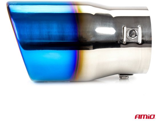 AMiO Uitlaat Einddemper Sierstuk RVS MT 007BLC Koppelstuk 78mm Rainbow Multicolor