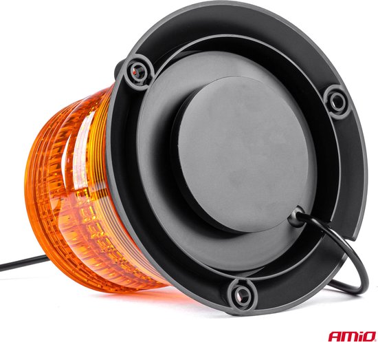 AMiO LED Zwaailicht Noodverlichting met Magneet 80LED 12/24V Oranje