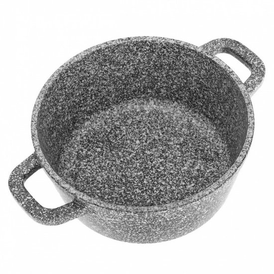 Klausberg 7523 - Kookpan met deksel - marmer grijs - 26 cm - 5.6 liter
