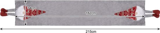 Kerst Tafelloper - Tafelkleed - Kerst Decoratie - Tafellaken - 180 x 33 cm