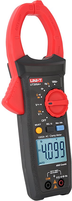UNI-T UT205A+ - Stroomtang Multimeter - 1000A - LCD Display