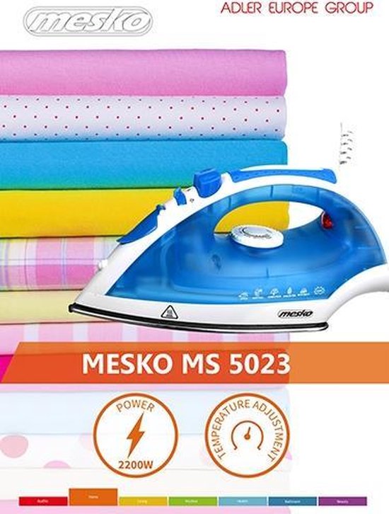 Mesko MS 5023 - Stoomstrijkijzer -  2200 watt
