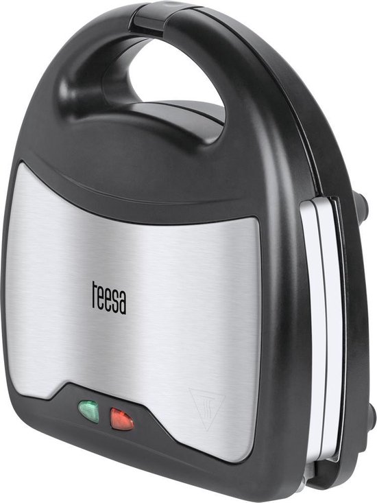 Teesa TSA3221 - Multifunctionele tosti grillplaat, 3-in-1, roestvrijstaal