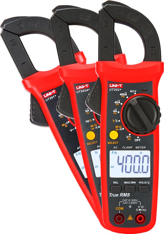 UNI-T UT202+ - Miernik Cęgowy - Automatische Bereikselectie - True RMS - NCV