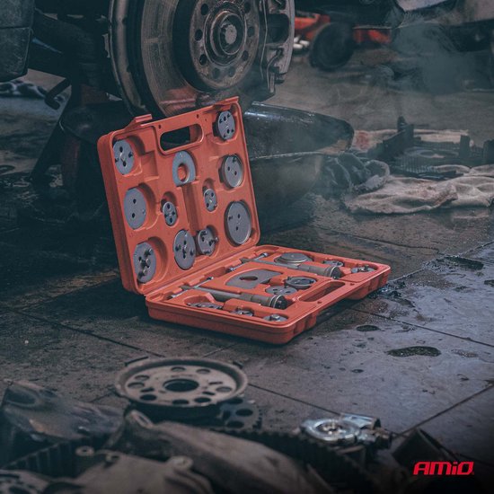 AMiO Remzuiger Terugstel Set 22 Delig - Brake Piston Compression en Wind Back Tool Kit