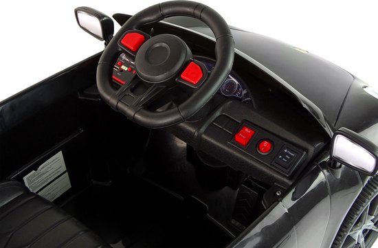 Elektrische kinderauto - met afstandsbediening - 12V - zwart