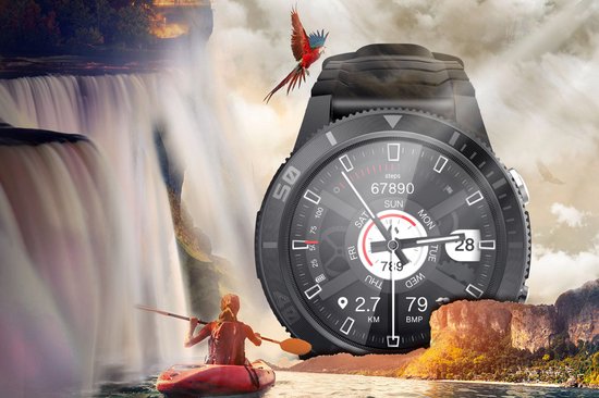 Krüger&Matz Activity - Smartwatch - GPS - 1,32 inch IPS Display - IP68