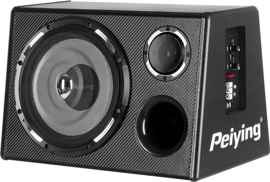 Peiying PY250QA - Autosubwoofer - 10 inch - 200 W - Actieve Subwoofer