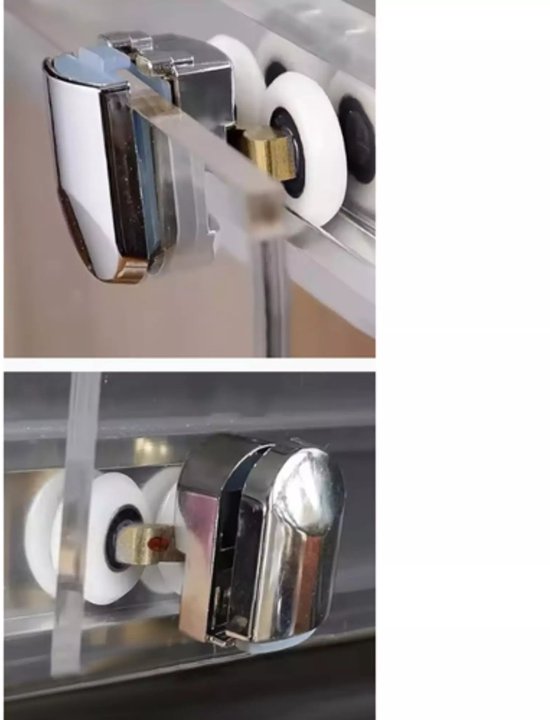 Ruhhy Douchecabine Wieltjes - Set van 8 Duurzame en Soepele Deurrollers