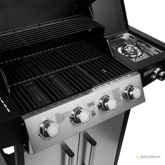 Teesa BBQ 5007 MASTER gasgrill - 5 branders - ruimte voor een gasfles