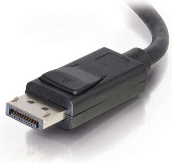 C2G 7m DisplayPort Cable with Latches 4K - 8K UHD M/M - Black Zwart