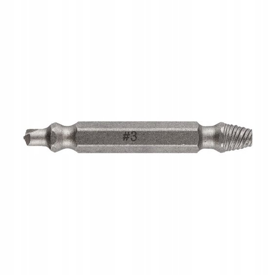 GRAPHITE schroefuitdraaiset - schroefverwijderaar - M5 tot M14 - 1/4" HEX aansluiting - 4 stuks