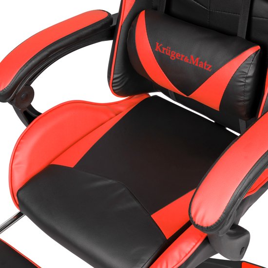 Krüger&Matz GX-150 game stoel - gaming chair - gamingstoel - zwart / rood