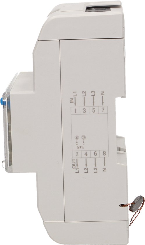 ORNO OR-WE-507, Elektronisch, Plug-in, Uitgangsvermogen, Wit, kWh, LCD