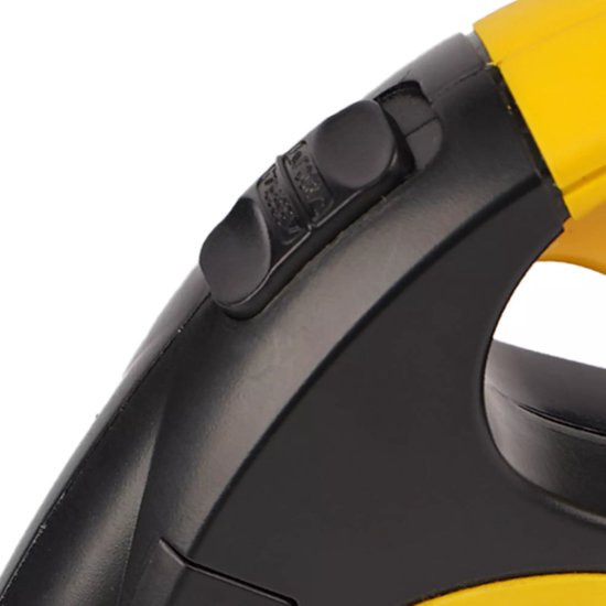 Purlov hondenlijn 5 m met LED‑zaklamp en éénhands rem – nylon band, antislip greep, tot 15 kg