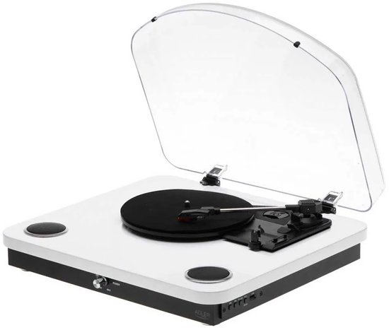 Adler Ad 1914 Draaitafel Transparant One Size / EU Plug 220V