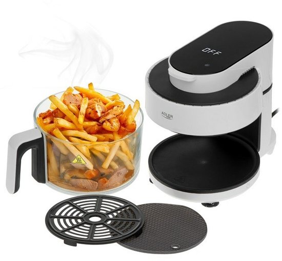 Luchtfriteuse Adler AD 6316 Wit Zwart 1200 W 3 L
