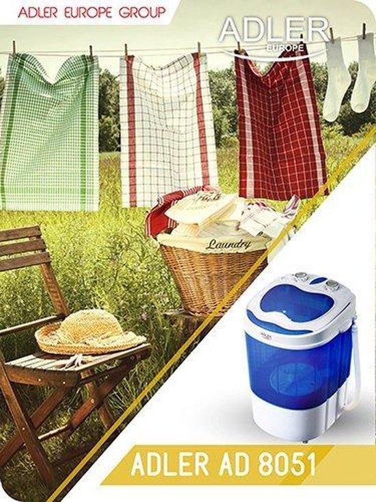 Adler AD 8051 Mini wasmachine met centrifuge