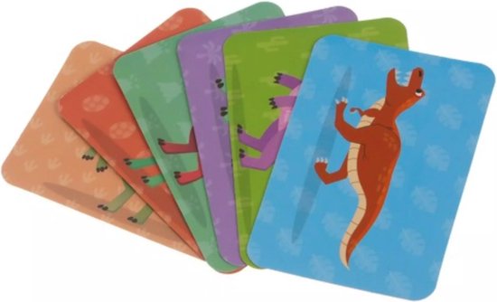 Kruzzel Magnetische Puzzel - Dinosaurussen - 36 Magneten & 6 Kaarten