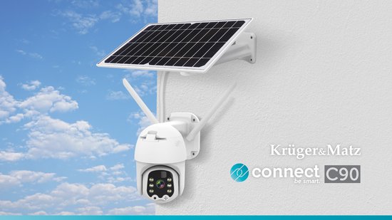 Kruger&Matz Connect C90 - Beveiligingscamera - Zonne-energie - IP65 - WiFi