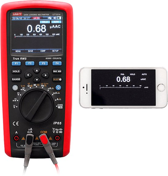 UNI-T UT181A - Multimeter - True RMS - Hoge Nauwkeurigheid - Kleurendisplay