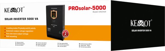 KEMOT PROsolar Serie - Zonne-omvormer - 5000W - 48V