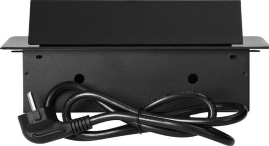 Orno Pop-up Bureau stekkerdoos - Stekkerblok met 2 stopcontacten - USB A & C - Inbouw Verdeelstekker met 1.5 meter kabel - Antraciet