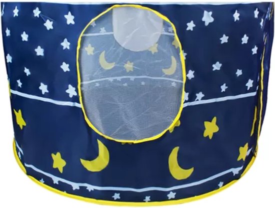 Kruzzel Koninklijke Tent voor Kinderen - Opvouwbaar en Veilig - 135x105 cm - Donkerblauw
