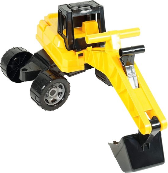 Lena Graafmachine Giga Trucks Junior 70 Cm Zwart/geel