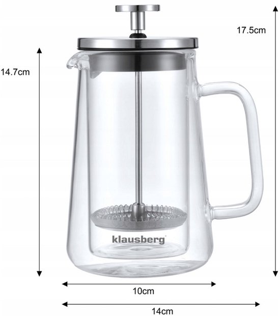 THERMISCHE KOFFIE-/THEEZUIGERMAKER 350 ml KLAUSBERG KB-7684