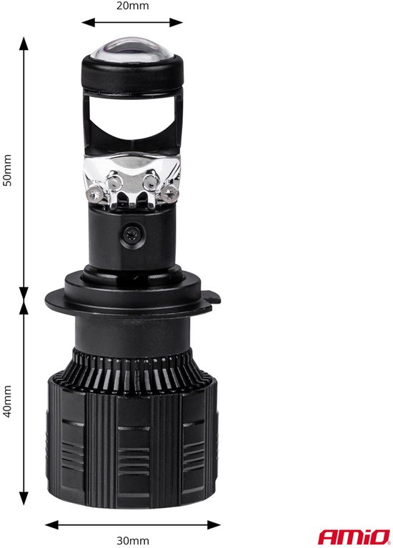 AMiO LED Koplampen H7/H18 PL-lensserie Dimlichten Wit