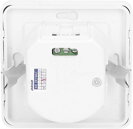 PIR Bewegingsmelder - 160 ° Detectie - Wand inbouw - 9 Meter bereik - 1200 Watt - Wit