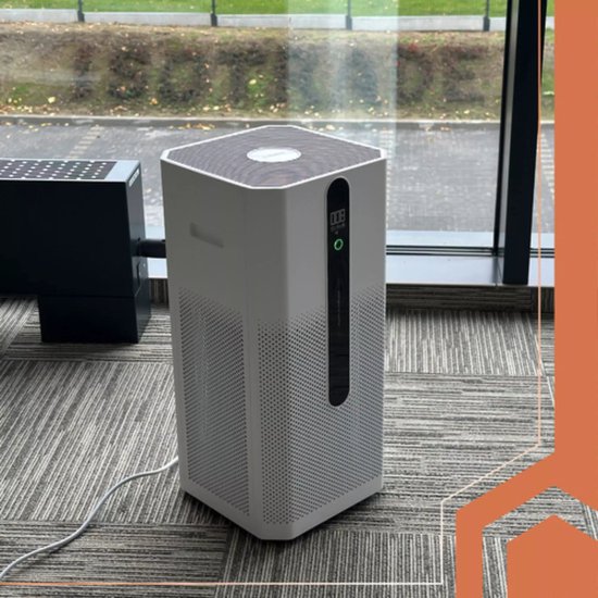 Ruhhy slimme luchtreiniger met HEPA H12 en actief koolfilter – ionisatie, WiFi-bediening en fluisterstil tot 80 m²