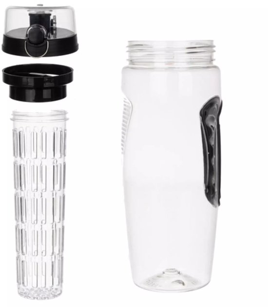 Trizand Waterfles 1L met Fruitfilter – Lekvrij en BPA-vrij