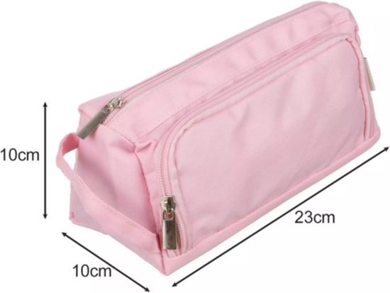 Maaleo Dubbel Uitschuifbare Etui - Roze - Praktisch en Ruim