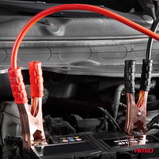 AMiO Startkabels Auto Accu 600A 6 meter – betrouwbaar starten bij lege accu