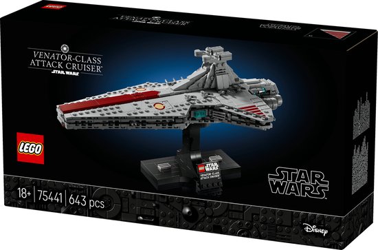 LEGO Star Wars Venator-Class Attack Cruiser - Bouwpakket voor Volwassenen en Decoratie - 75441