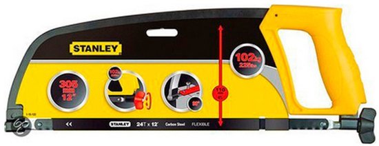 STANLEY Metaalzaagbeugel 300mm - 24T/inch - 1-15-122