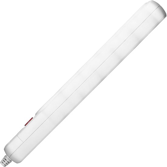 Stekkerdoos met schakelaar - Verdeelstekker 6-voudig - Stekkerblok zonder snoer/kabel - Wit