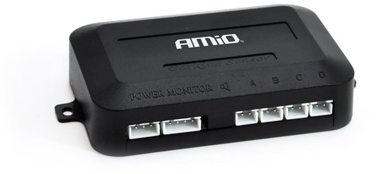 AMiO Parkeerhulpsysteem LED-GRAF 4 sensor zilver