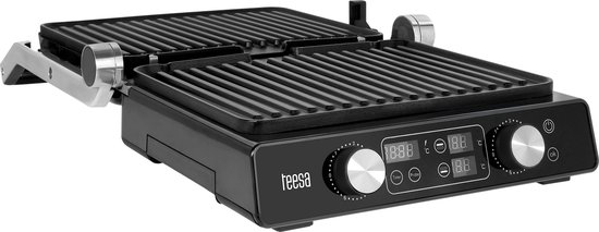 Teesa Contactgrill - Elektrische Grill - 2000W - 7 Posities - LED Display