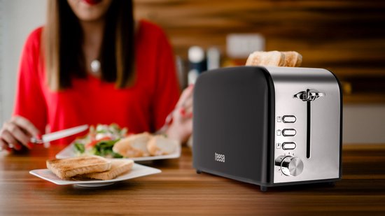 Teesa TSA3300 - Broodrooster, 850 Watt, roestvrijstaal