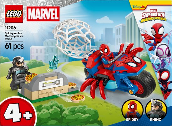 LEGO Marvel Spidey on his Motorcycle vs. Rhino - 11206