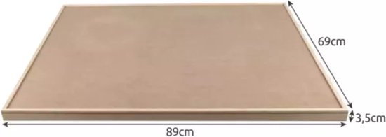 Malatec Groot Puzzelbord voor 1.500 Stukjes - Duurzaam en Handig - 89 x 69 x 3.5 cm