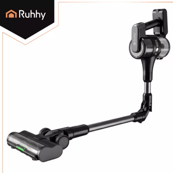 Ruhhy LunPro 400W steelstofzuiger met 35 kPa zuigkracht, LED-borstel en 52 min werktijd