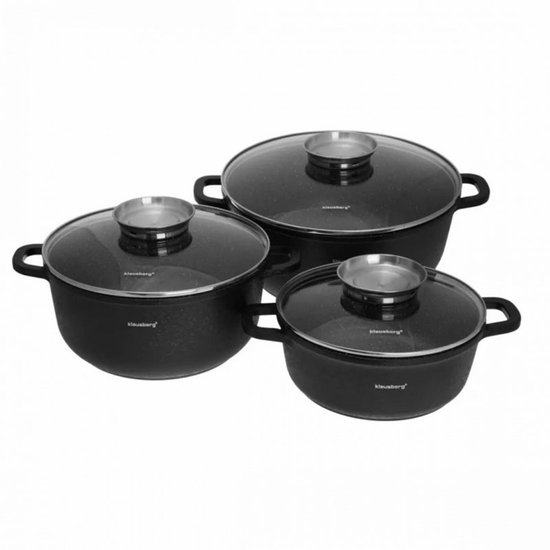 Klausberg 7359 pannenset - 8 delig - Gesmeed Aluminium - Alle warmtebronnen