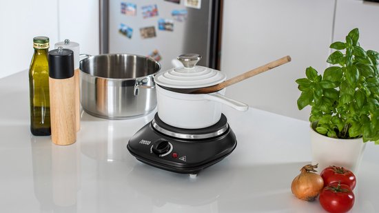 Teesa TSA0201 - Elektrische kookplaat, 1-pits, 1.000 Watt
